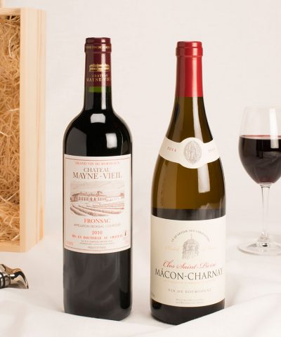 2 bottle Bordeaux & Burgundy wine gift