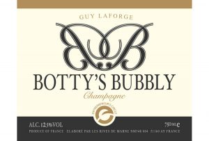 personalised champagne label