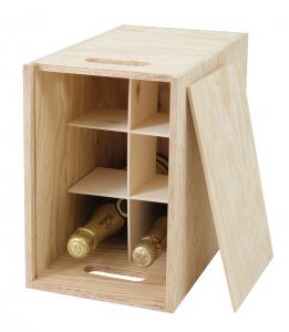 Six-bottle-wooden-crate