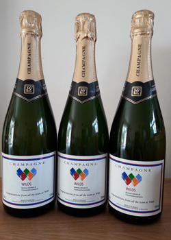 branded Champagne and wine gifts